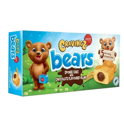 CRAVINZ BEARS - SPONGE CAKE WITH CHOCOLATE FLAVOUR - JOUY&CO